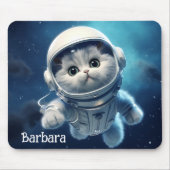 Persische Weltraumkatze Mousepad (Vorne)