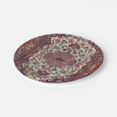 Persischer Blaucreme Pappteller (Schrägansicht)