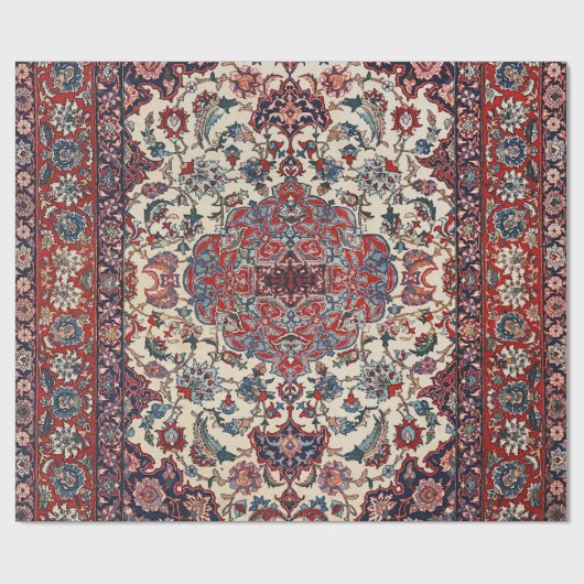 Persischer Blauer Krebs  Geschenkpapier (Flach)