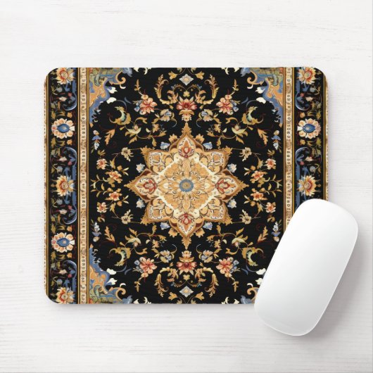 Persischer brauner Teppich Mousepad (Mit Mouse)