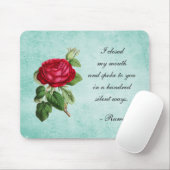Persischer Dichter Rumi Typografie mit eleganter R Mousepad (Mit Mouse)