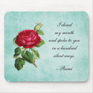 Persischer Dichter Rumi Typografie mit eleganter R Mousepad