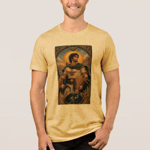 Persischer Ernte Krieger – Shahrivar Fantasy Mann  Tri-Blend Shirt