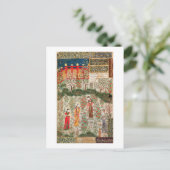 Persischer Garten, 15. Jahrhundert (mit Papier) Postkarte (Stehend Vorderseite)