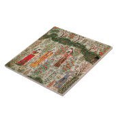 Persischer Garten, 15. Jahrhundert (w/c auf Fliese (Seite)