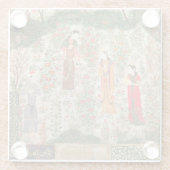 Persischer Garten, 15. Jahrhundert (w/c auf Glasuntersetzer (Rückseite)