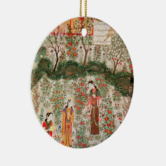 Persischer Garten, 15. Jahrhundert (w/c auf Keramikornament (Rechts)