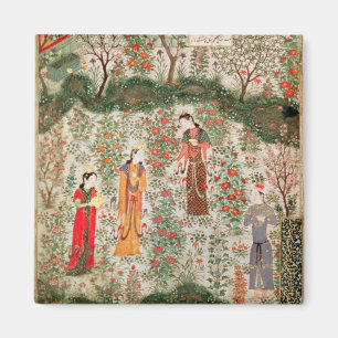 Persischer Garten, 15. Jahrhundert (w/c auf Magnet