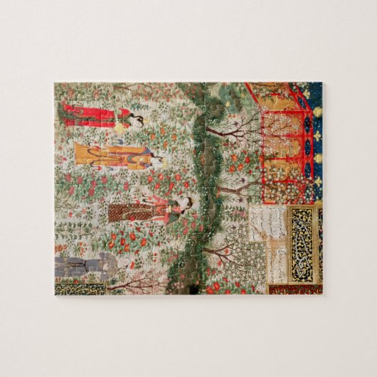 Persischer Garten, 15. Jahrhundert (w/c auf Puzzle (Horizontal)