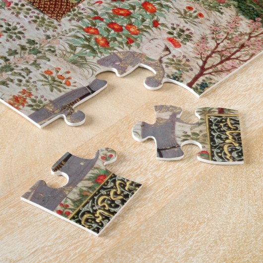 Persischer Garten, 15. Jahrhundert (w/c auf Puzzle (Seite)
