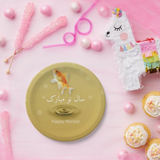 Persischer glücklicher Neujahr Noroz Fisch Pappteller (Party)