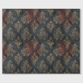 Persischer Gold Damast Noir Muster (2) Geschenkpapier (Flach)
