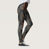 Persischer Gold Damast Noir Muster (2) Leggings (Rechts)