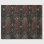 Persischer Gold Damast Noir Muster (4) Geschenkpapier (Flach)