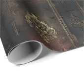 Persischer Gold Damast Noir Muster (4) Geschenkpapier (Rolleneckpunkt)