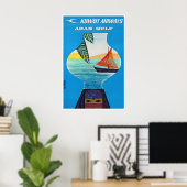 Persischer Golf Poster Art Reise Persischer Druck (Heimbüro)