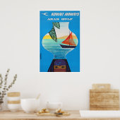 Persischer Golf Poster Art Reise Persischer Druck (Küche)