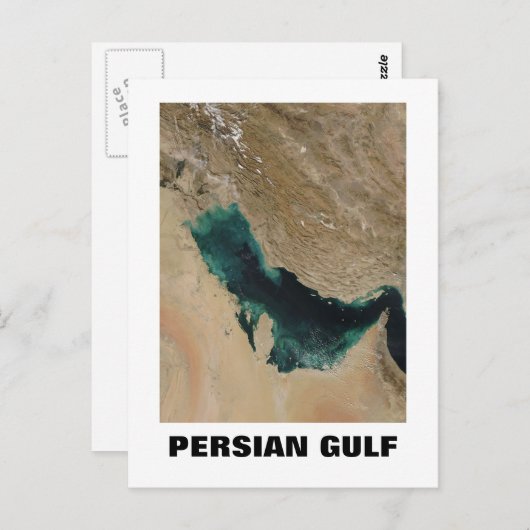 Persischer Golf Postkarte (Vorne/Hinten)