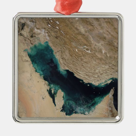 Persischer Golf Silbernes Ornament (Vorne)