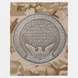 PERSISCHER GOLF-VETERANEN-MEDAILLE Fleece-Decke Fleecedecke