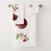 Persischer Granatapfelbaum-Wandkunst | Luxus-Botan Badhandtuch Set (Insitu)