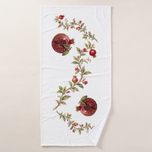 Persischer Granatapfelbaum-Wandkunst Luxus-Botan Badhandtuch Set