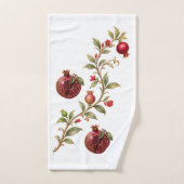 Persischer Granatapfelbaum-Wandkunst | Luxus-Botan Badhandtuch Set (Handtuch)