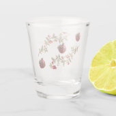 Persischer Granatapfelbaum-Wandkunst | Luxus-Botan Schnapsglas (Rückseite)