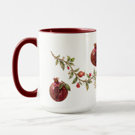 Persischer Granatapfelbaum-Wandkunst | Luxus-Botan Tasse