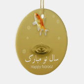 Persischer Happy New Year Norooz Fish Keramik Ornament (Rechts)
