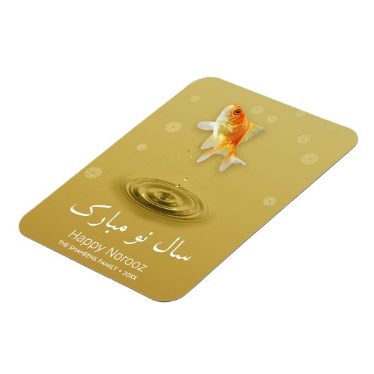 Persischer Happy New Year Norooz Fish Magnet (Linke Seite)