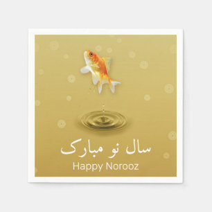 Persischer Happy New Year Norooz Fish Serviette