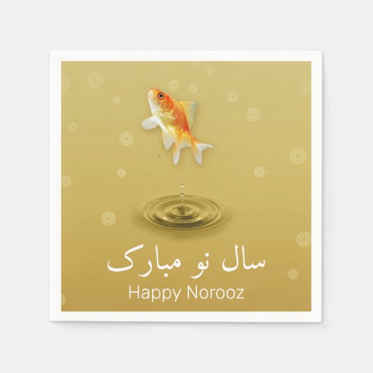 Persischer Happy New Year Norooz Fish Serviette (Vorderseite)
