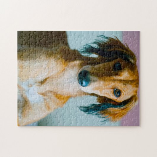 Persischer Hund. Puzzle (Horizontal)