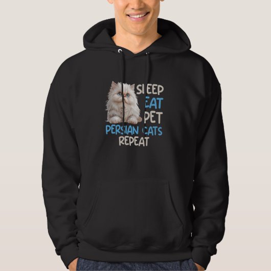 Persischer Katzenschlaf isst PET PERSIAN CATS REPE Hoodie (Vorderseite)