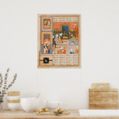 Persischer Literatur König und Bauer Poster (Küche)