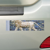 Persischer Löwe - glasig-glänzender Ziegelstein, Autoaufkleber (Auf Auto)