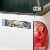 Persischer Löwe - glasig-glänzender Ziegelstein, Autoaufkleber (Auf Lkw)