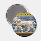 Persischer Löwe - Glazed Brick, Istanbul Magnet (Vorderseite/Rückseite)