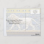 Persischer Löwe - Glazed Brick, Istanbul Postkarte (Rückseite)