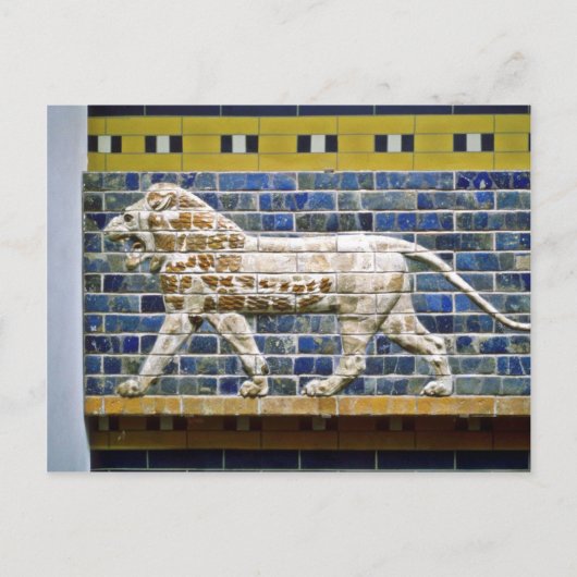 Persischer Löwe - Glazed Brick, Istanbul Postkarte (Vorderseite)