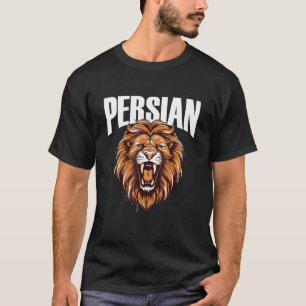 Persischer Löwe Iranisches Symbol Iran-Flagge Pers T-Shirt