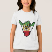 Persischer Löwe Schaka Hand Tri-Blend Shirt (Vorderseite)