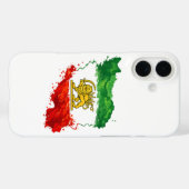 Persischer Löwe & Sonnen iPhone 16 Hülle | Iran Ka (Rückseite (Horizontal))