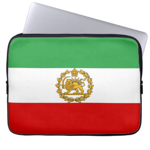 Persischer Löwe und Sonnenflagge Krone Pahlavi-Mon Laptopschutzhülle