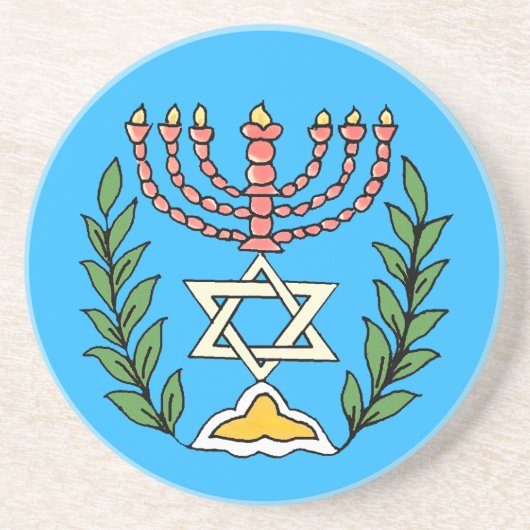 Persischer Magen David Leuchter Untersetzer (Vorne)