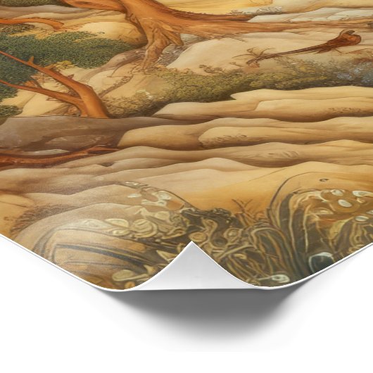 Persischer Miniaturstil Poster (Ecke)