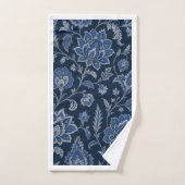 Persischer Mitternachtsgarten | Luxus Navy Blau  Badhandtuch Set (Handtuch)
