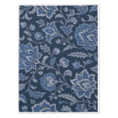 Persischer Mitternachtsgarten | Luxus Navy Blau Tischdecke (Vorderseite)