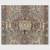 Persischer Sarouk Peach Pink Beige Geschenkpapier (Flach)